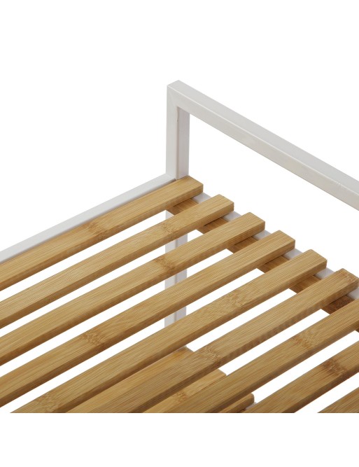 REGAL MIT 4 HOLZREGALEN MODELL BAMBUS WEISS