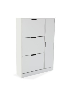 SCHUHSCHRANK MIT 4 SCHUBLADEN WEISS MODELL MELA