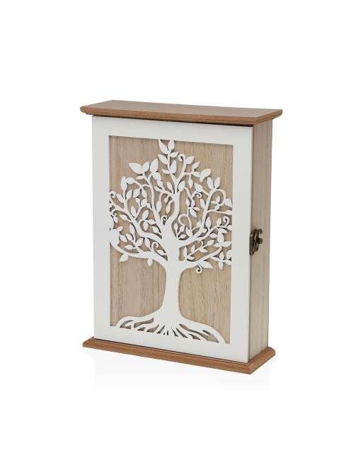 BOÎTE À CLÉS OU PORTE-CLÉS MODÈLE ARBRE BLANC