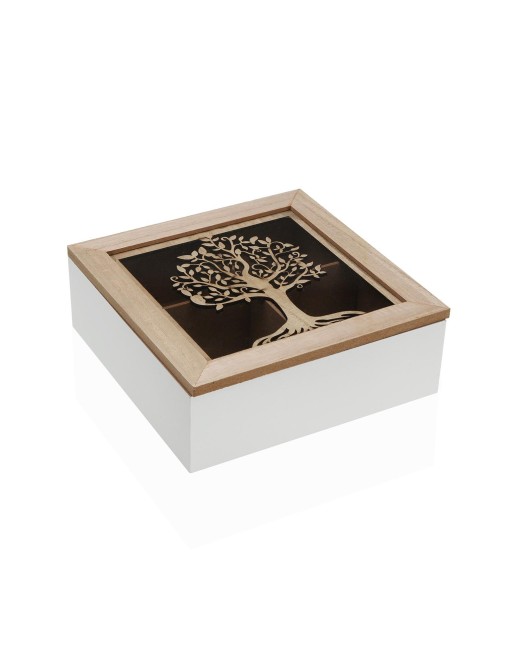 BOÎTE À THÉ MODÈLE ARBRE DE VIE NATURE