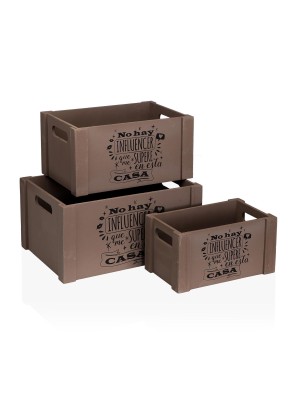 SET 3 BOÎTES EN BOIS INFLUENCEUR