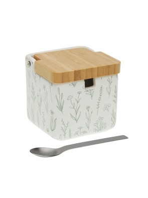 AZUCARERO CON TAPA DE BAMBU MODELO SEREN