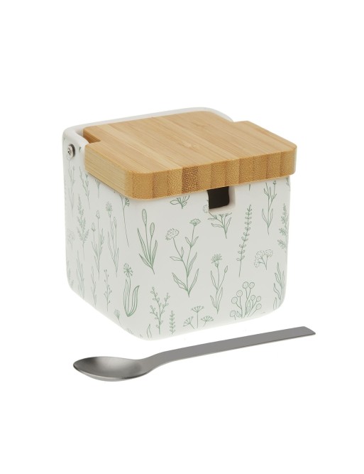 AZUCARERO CON TAPA DE BAMBU MODELO SEREN