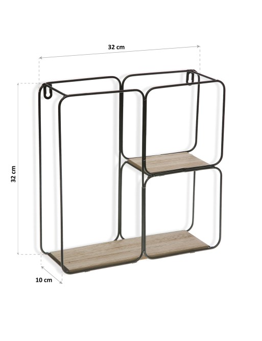SHELF WITH 3 SQUARE SHELVES FLOWER MODEL