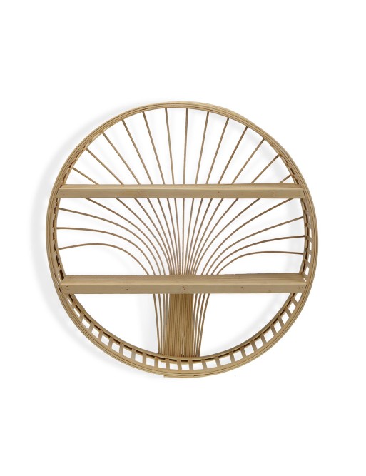 ÉTAGÈRE RONDE EN BAMBOU MODÈLE ARBRE