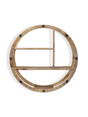 RUNDES RATTANREGAL MODELL 59x59x16 CM