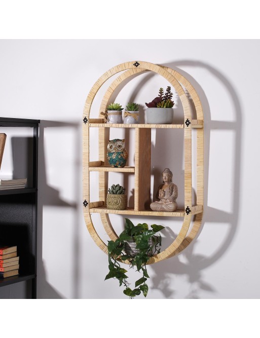 ESTANTERIA DE RATTAN MODELO 80x45x15 CM
