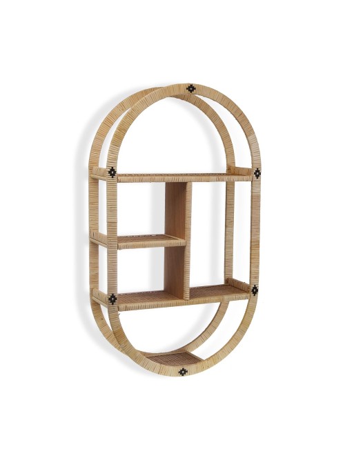 ESTANTERIA DE RATTAN MODELO 80x45x15 CM