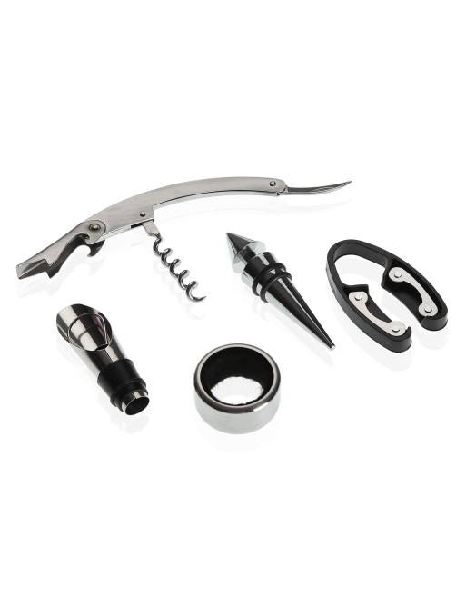 BOTTLE SET WITH 5 UTENSILS MODEL VINO RESERVA