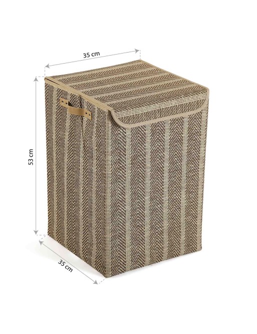 LAUNDRY BASKET WITH BEIGE LID MODEL LESTER