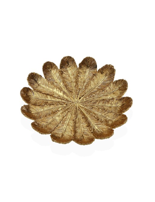 CENTRO DE MESA O FIGUERA DECORATIVA MODELO FLORES DORADAS