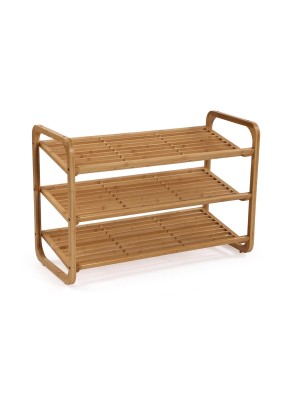 SHOE RACK WITH 3 SHOE SHELVES MODEL BAMBOO