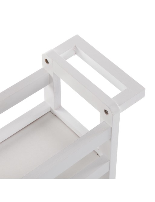 CART WITH 3 SHELVES AND WHEELS WHITE SAFATA MODEL