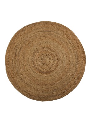 ALFOMBRA REDONDA DE YUTE DIÁMETRO 120 CM MODELO ESPIRAL
