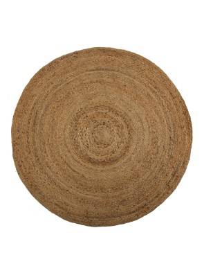 RUNDER JUTETEPPICH DURCHMESSER 120 CM SPIRALFÖRMIGES MODELL