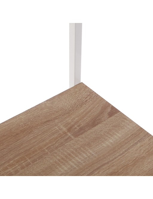 ÉTAGÈRE EN MÉTAL BLANC AVEC ÉTAGÈRES EN BOIS ET CINTRES MICRO MODÈLE ÉTAGÈRE EN MÉTAL BLANC AVEC ÉTAGÈRES EN BOIS ET CINTRES MICRO MODÈLE