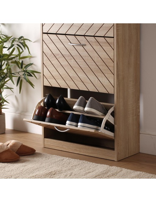 SHOE RACK WITH 3 DRAWERS FOR DIAGONAL MODEL SHOES
