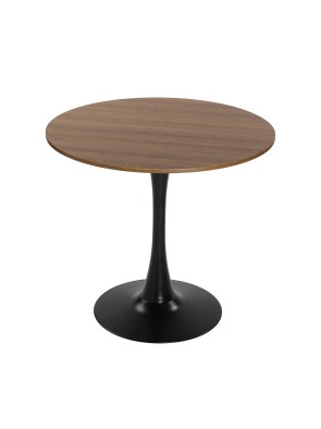 MESA DE COCINA COLOR NEGRO Y MADERA MODELO SETA