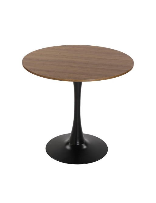 TABLE DE CUISINE NOIRE ET EN BOIS MODÈLE BREA 80CM