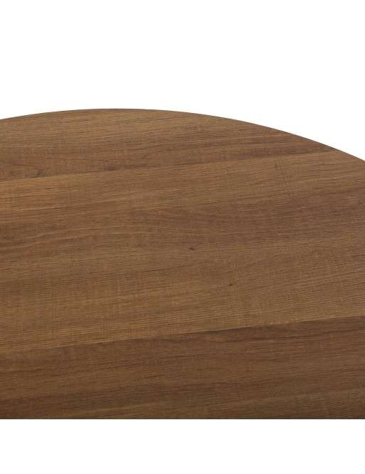 MESA DE COCINA COLOR NEGRO Y MADERA MODELO BREA 80CM