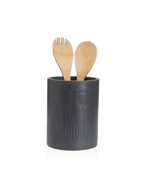 GRAND PORTE-OUTIL DE CUISINE NOIR MODÈLE AXIS