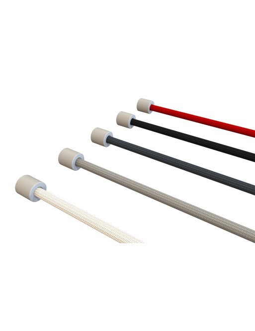 Packung mit 2 Edelstahlpfosten für elastische Schnur. Höhe 46 cm