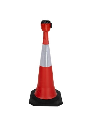Cones réfléchissants avec base en caoutchouc ( 10 m. )