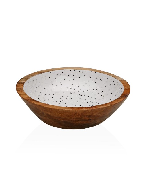 BOL EN BOIS AVEC FINITION ÉMAILLÉE MODÈLE NEBULA 24 CM