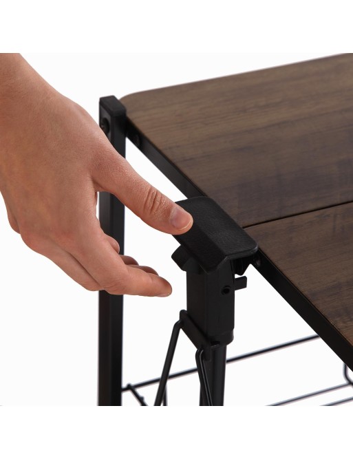 ISEN MODEL WOODEN AND METAL FOLDING CART