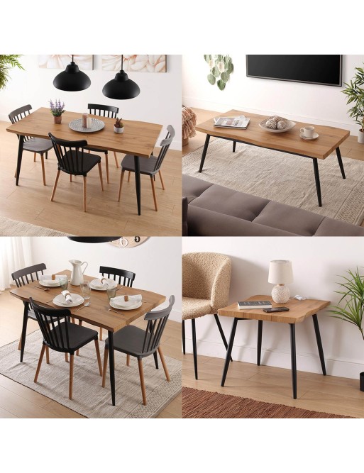 TABLE À MANGER MODÈLE LYRA 160x80 CM