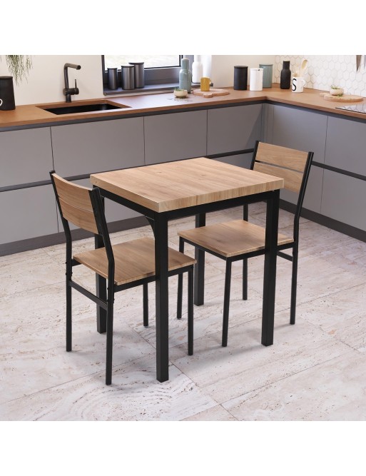 JUEGO DE MESA CON DOS SILLAS MODELO NINA