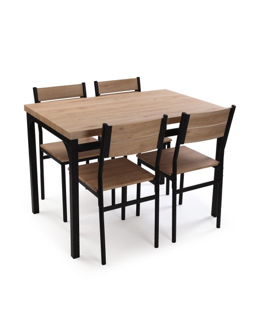 JEU DE SOCIÉTÉ AVEC QUATRE CHAISES MODÈLE NINA