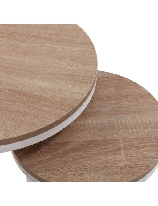 AUSZAHLUNG VON ZWEI BEISTELLTISCHEN MODELL VIGO WEISS