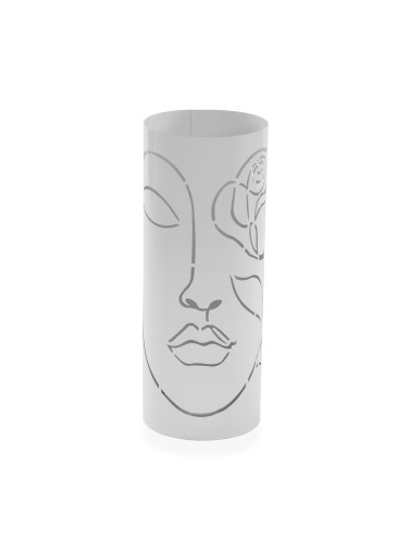 PORTE-PARAPLUIE ROND MODÈLE SILUET FACE BLANC