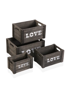 CAJA DE MADERA MODELO LOVE 35x25x18 CM
