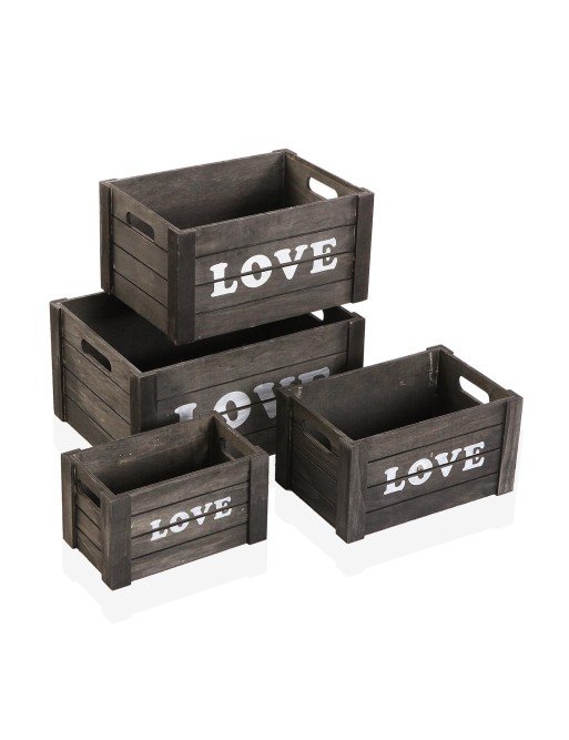 BOÎTE EN BOIS LOVE MODÈLE 35x25x18 CM