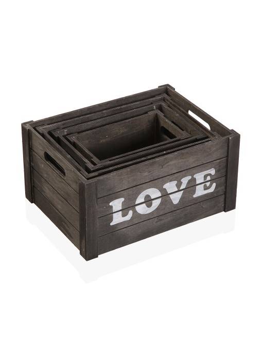 LOVE WOODEN BOX MODEL 35x25x18 CM LOVE WOODEN BOX MODEL 35x25x18 CM