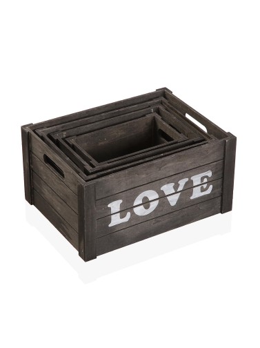 BOÎTE EN BOIS LOVE MODÈLE 40x30x20 CM