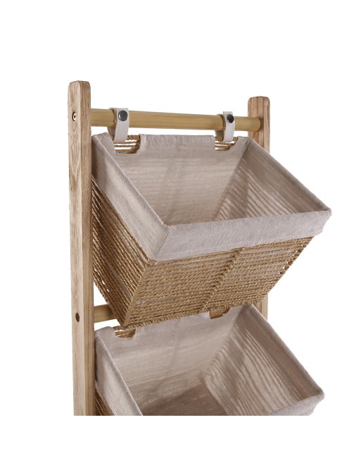 MUEBLE BAÑO CON 3 CESTAS MARRON MODELO ZENDRA