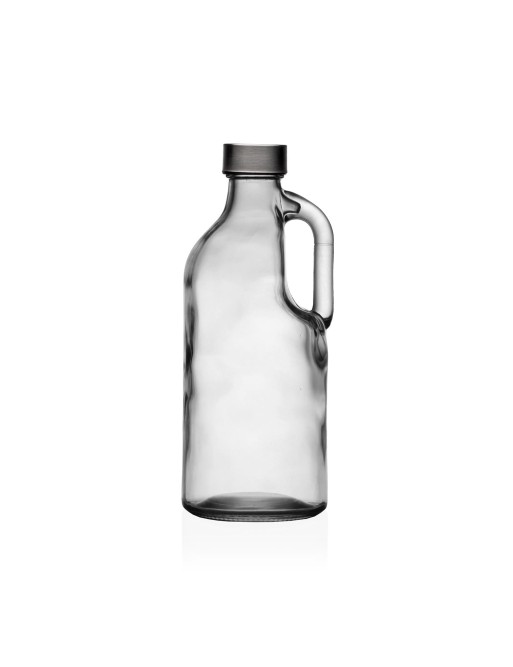 CLEAR GLASS BOTTLE WITH HANDLE MODEL CLARITY - 1.1 Liters