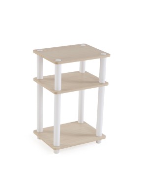 BATHROOM FURNITURE WITH 3 SHELVES MODEL BEECH WHITE