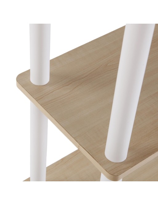 BATHROOM FURNITURE WITH 4 SHELVES BEECH WHITE MODEL