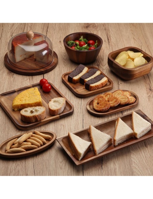 OVAL-SHAPED ACACIA SERVING DISH OVAL-SHAPED ACACIA SERVING DISH