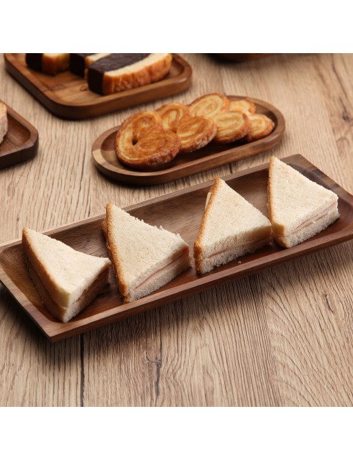 RECTANGULAR ACACIA WOOD SERVING DISH MODEL 2.5x12.7x30.4 CM