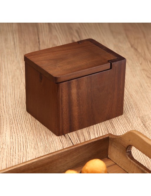 SALERO DE MADERA DE ACACIA MODELO 10x13x10 CM