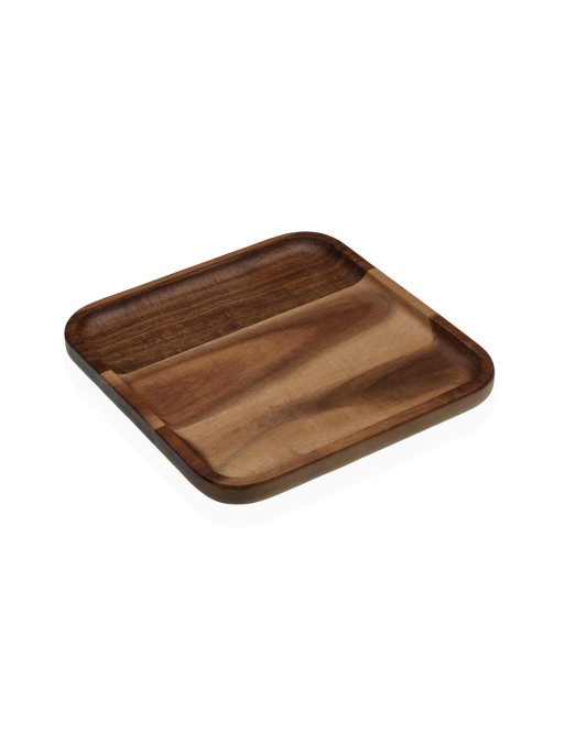 PLATO DE MADERA DE ACACIA MODELO 20x20x1,3 CM