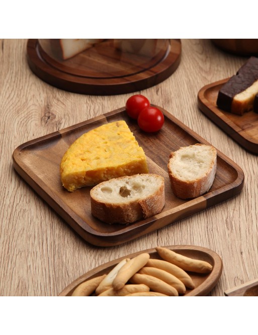 PLATO DE MADERA DE ACACIA MODELO 20x20x1,3 CM