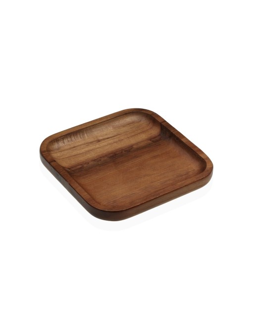ACACIA WOOD PLATE MODEL 15x15x1.3 CM