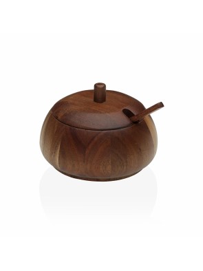 SUGAR BOWL WITH ACACIA WOOD SPOON