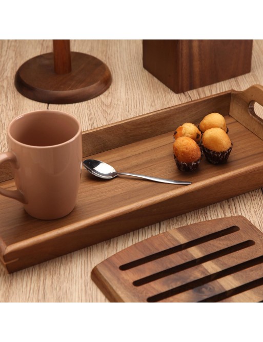 BANDEJA DE MADERA DE ACACIA MODELO 6,5x18,2x42,5 cm